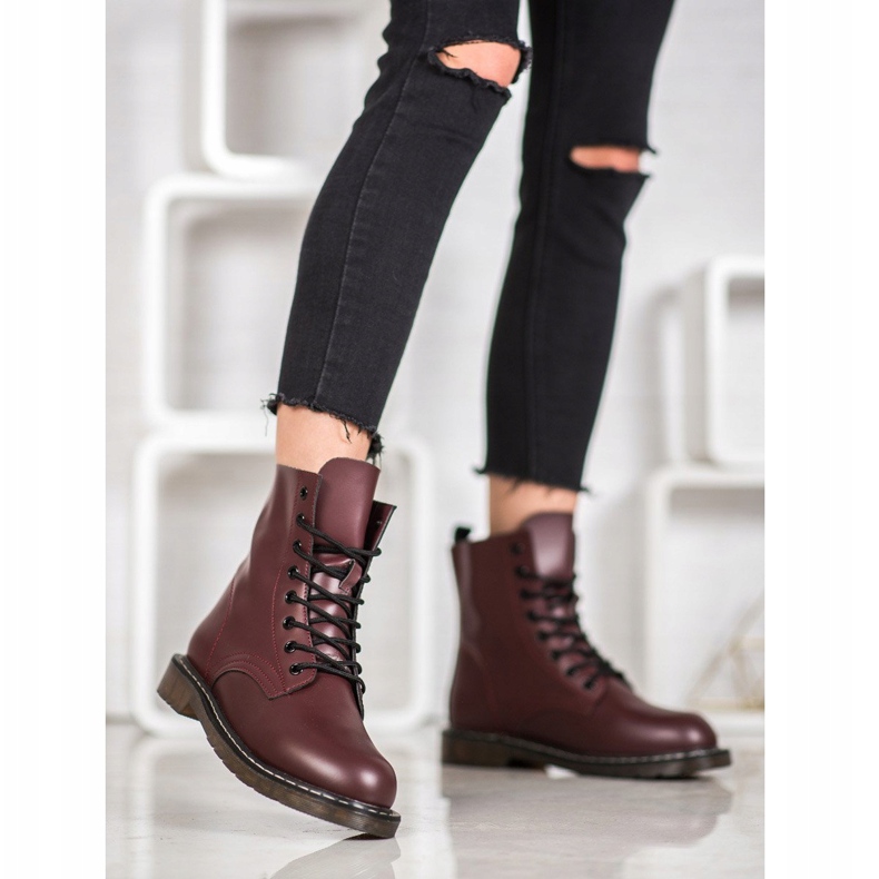 Kylie Stílusos csapdázók öko bőrrel piros 2 Kylie Stílusos csapdázók öko bőrrel piros 2