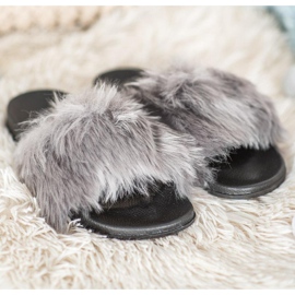 SHELOVET Stílusos papucs szürke 1