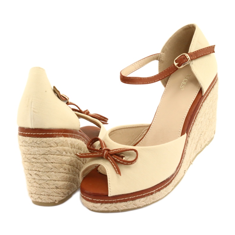 Vices Női ék szandál barna 4