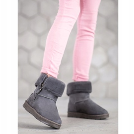 Bona Mukluki felhúzható szárral szürke 2