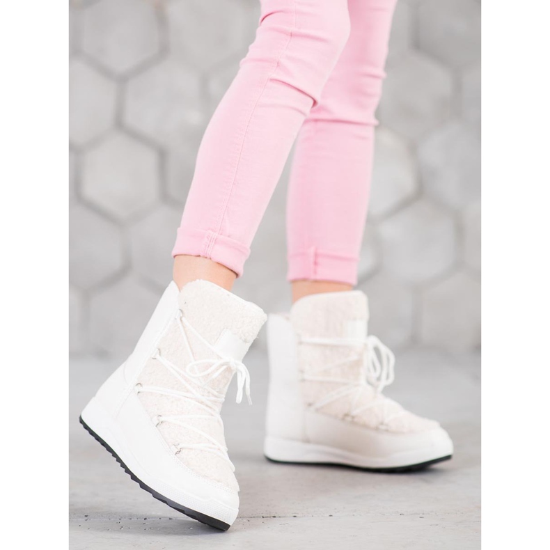 Small Swan Téli csizma báránybőrrel fehér 2 Small Swan Téli csizma báránybőrrel fehér 2