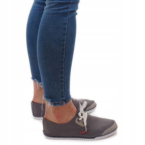 Lycra CC8518 szürke fűzős tornacipő 1