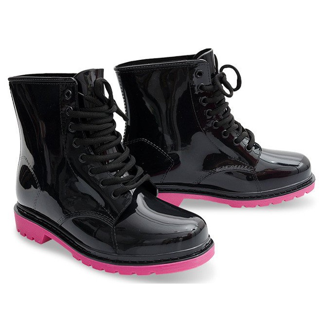 Galoshes Glany Trapery Mdx BLACK / PINK fekete 1
