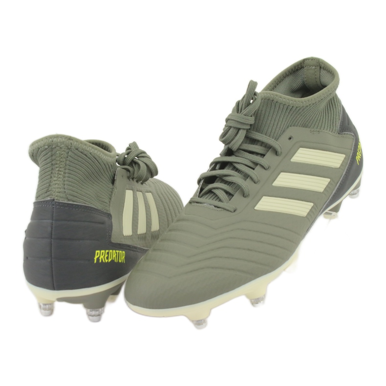 Adidas Predator 19.3 Sg M EG2830 futballcipő zöld 3