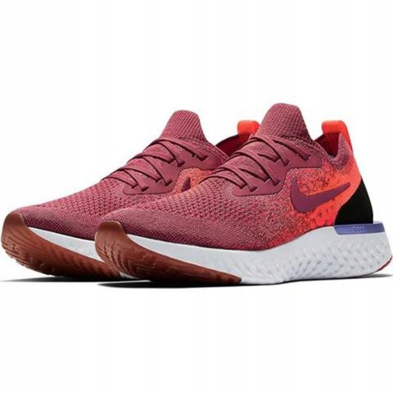 Nike Epic React Flyknit W AQ0070 601 futócipő piros 1