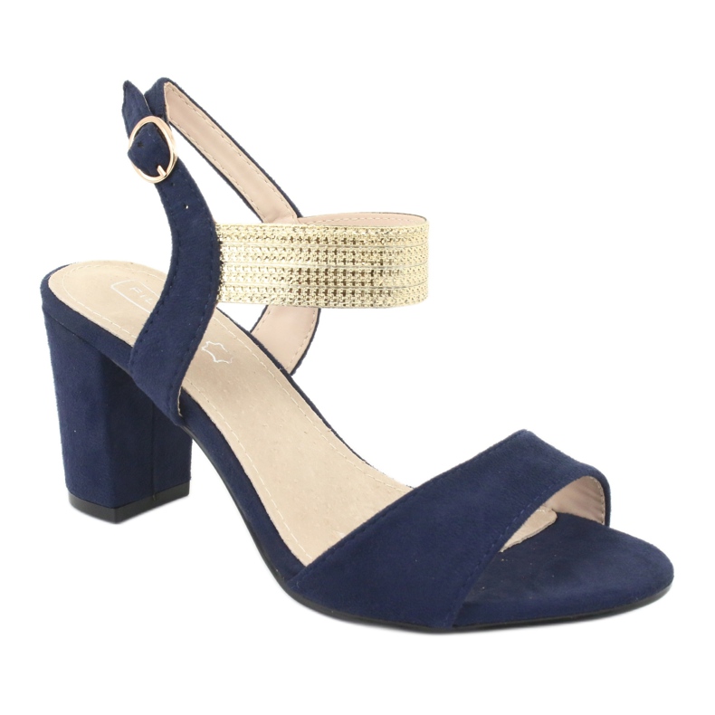 Szandál a Filippo DS817 sötétkék / arany posztóján 1