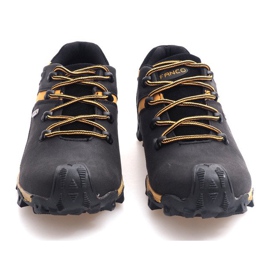 Trekking Boots Bőr Nat HLD923 Fekete sárga 1