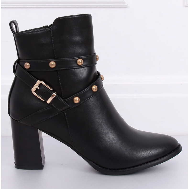 Fekete magas sarkú csizma 7968-GA Fekete 2