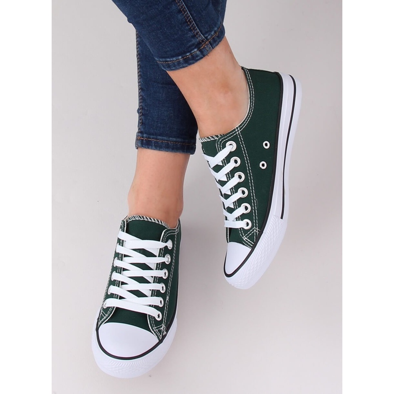 Zöld klasszikus női cipők 7050Y Green 1