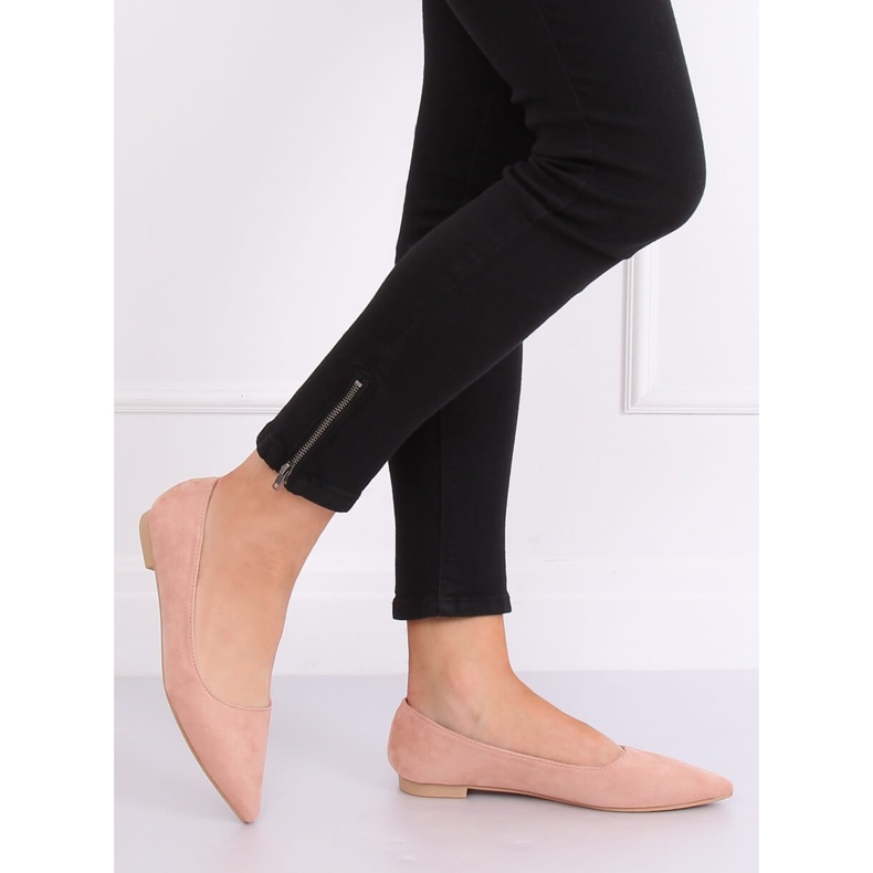 Rózsaszín hegyes balerinák A822 Pink 1