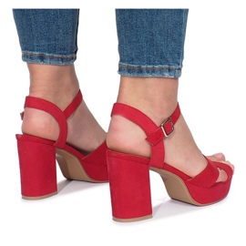 Enmore Red Heel szandál piros 1
