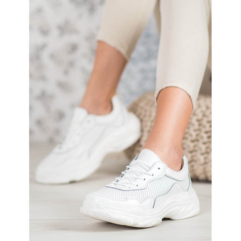 Goodin Fehér bőr cipők 1