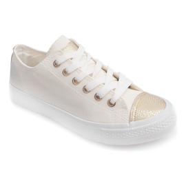 Fehér női cipők TL13 sárga 1