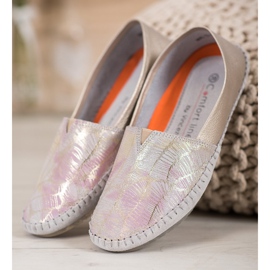 VINCEZA bőr papucsok sárga 2