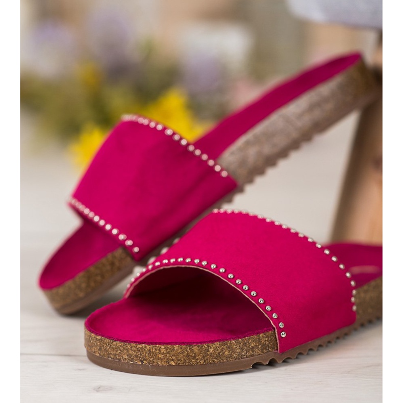 Goodin Velúr papucs rózsaszín 1