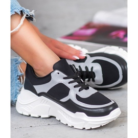 SHELOVET Stílusos cipők fehér fekete 2