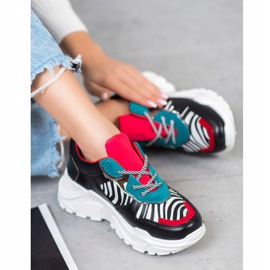 SHELOVET Divat Cipők fekete sokszínű 1