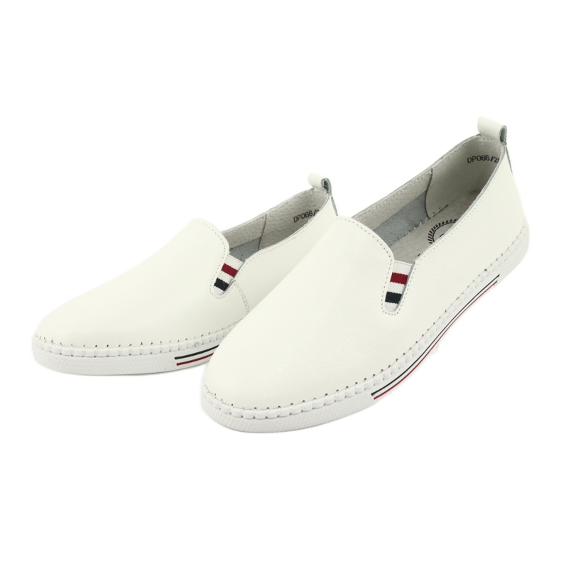 Bőr cipők Filippo DP066 fehér 3 Bőr cipők Filippo DP066 fehér 3