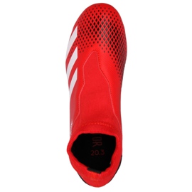 Adidas Predator 20.3 Ll Fg Jr EF1907 futballcipő piros piros 1