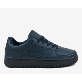 Navy blue cipők A5236 sötétkék 2