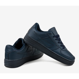 Navy blue cipők A5236 sötétkék 4