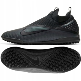 Nike React Phantom Vsn 2 Pro Df Tf M CD4174-010 futballcipő fekete fekete 2