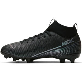 Nike Mercurial Superfly 7 Academy FG / MG Jr AT8120-010 futballcipő fekete fekete 2