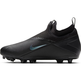 Nike Phantom Vsn 2 Academy Df FG / MG Jr CD4059-010 futballcipő fekete fekete 2