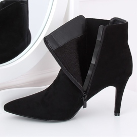 Fekete Chelsea csizma velúr fekete TX-1852 Fekete 2