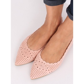 Rózsaszín áttört balerinák NK18P Pink 1 Rózsaszín áttört balerinák NK18P Pink 1