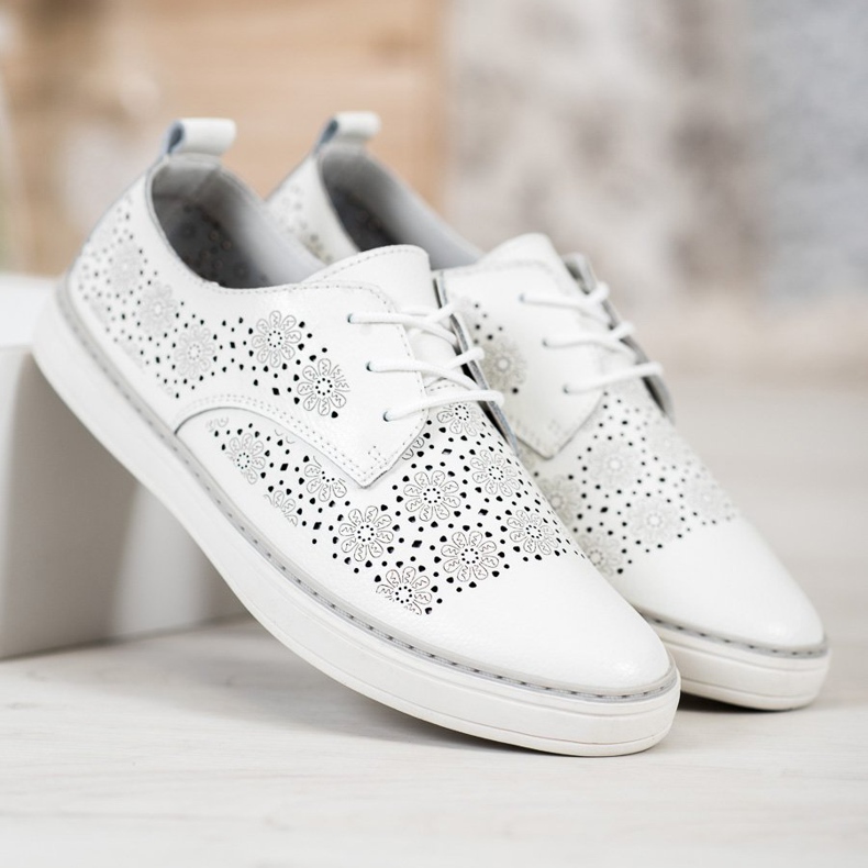 Goodin Fehér bőr cipők 1