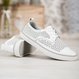 Goodin Fehér bőr cipők 2