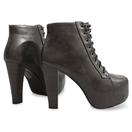 Csizma Solid On Heel 9502 Szürke 1