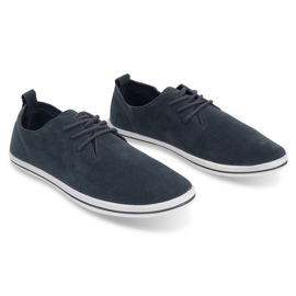 Könnyű férfi cipők Eco Suede 1205 Navy Blue -val sötétkék 1