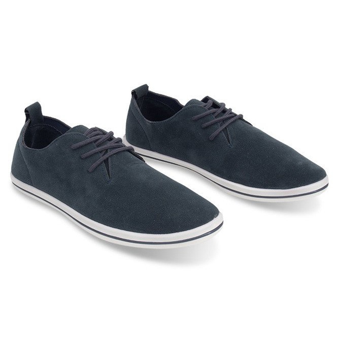 Könnyű férfi cipők Eco Suede 1205 Navy Blue -val sötétkék 1