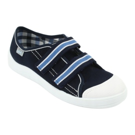 Befado gyermekcipő 672Y049 fehér sötétkék kék 1