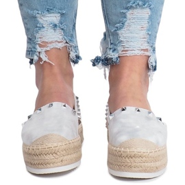 Ezüst espadrillák a Glam ékén szürke 1 Ezüst espadrillák a Glam ékén szürke 1