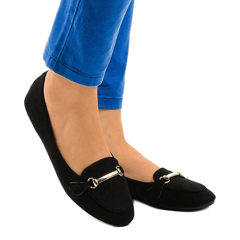 Fekete mokaszin balerinák 2S2018-56 1