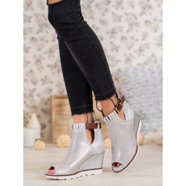 Filippo Ezüst bokacsizma szürke 1