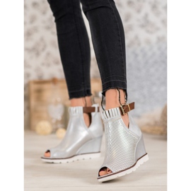 Filippo Ezüst bokacsizma szürke 2