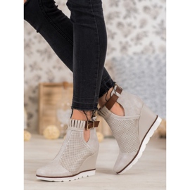 Filippo Áttört csizma ékre barna 1 Filippo Áttört csizma ékre barna 1