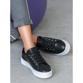 SDS Sportcipők a platformon fekete 1