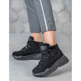 Queentina Velúr cipők fekete 1