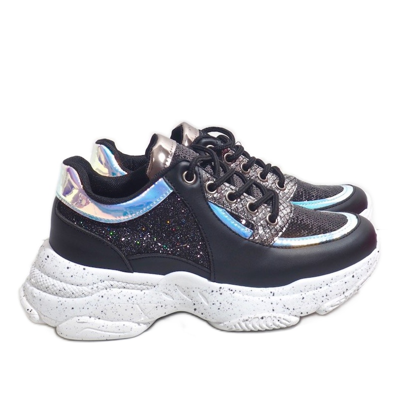 Fekete sportcipők HL-08-mal 1