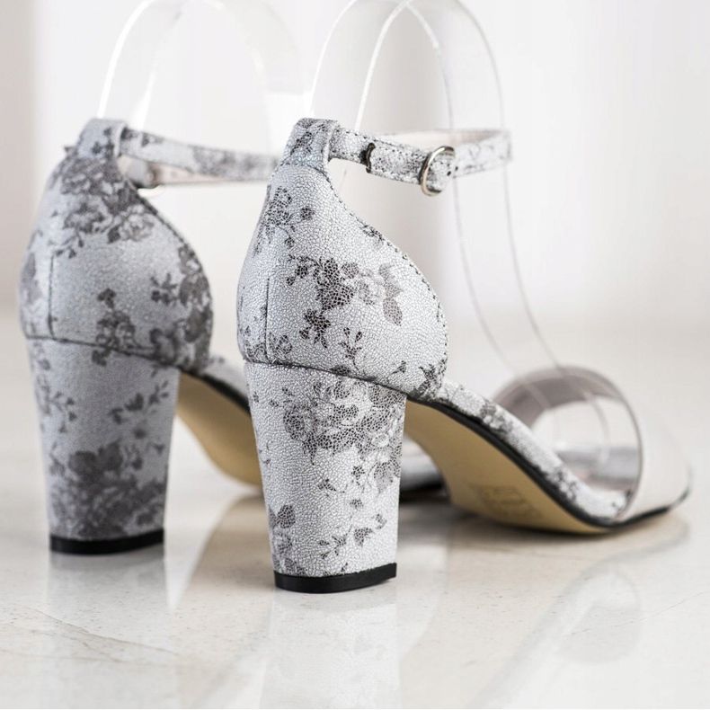 Goodin Stílusos szandál csipkével szürke 1