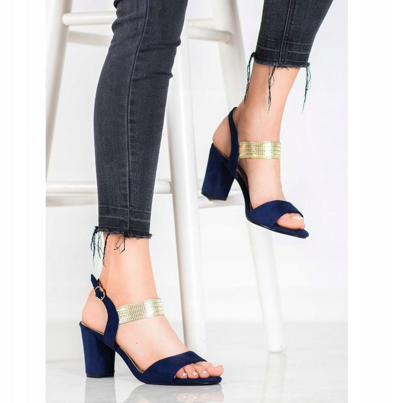 Filippo Szandál Arany Övvel kék sárga 1