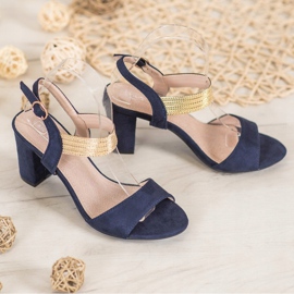 Filippo Szandál Arany Övvel kék sárga 2