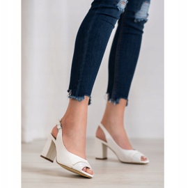 Sergio Leone Nyitott lábujj szandál fehér 2