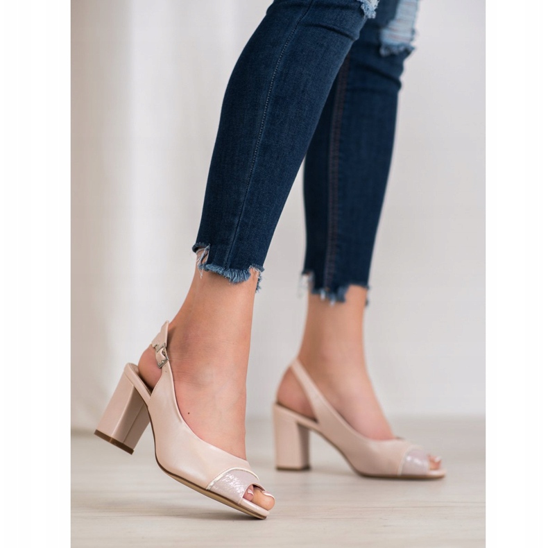 Sergio Leone Nyitott lábujj szandál rózsaszín 1