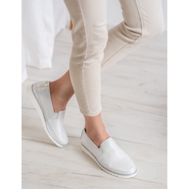 Sergio Leone Ezüst csúszás a cipőn szürke 1